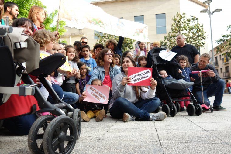 Les famílies han fet sentir la seva veu en la concentració