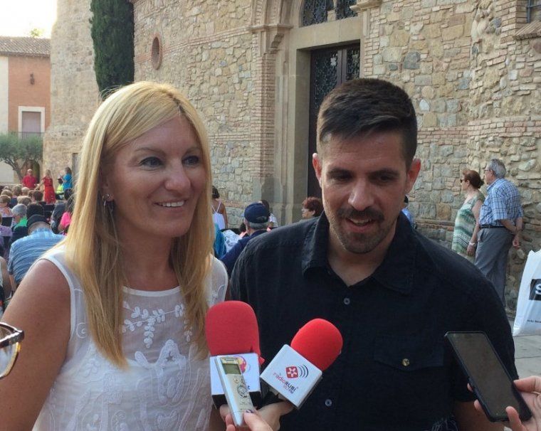 Ana María Martínez, alcaldessa de la ciutat i Moisés Rodríguez, regidor de cultura