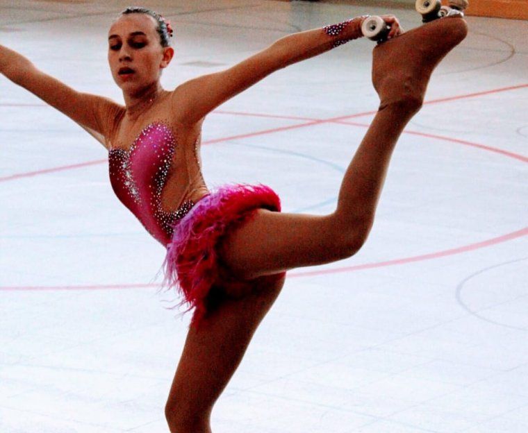 La patinadora Noelia Bou Rodríguez
