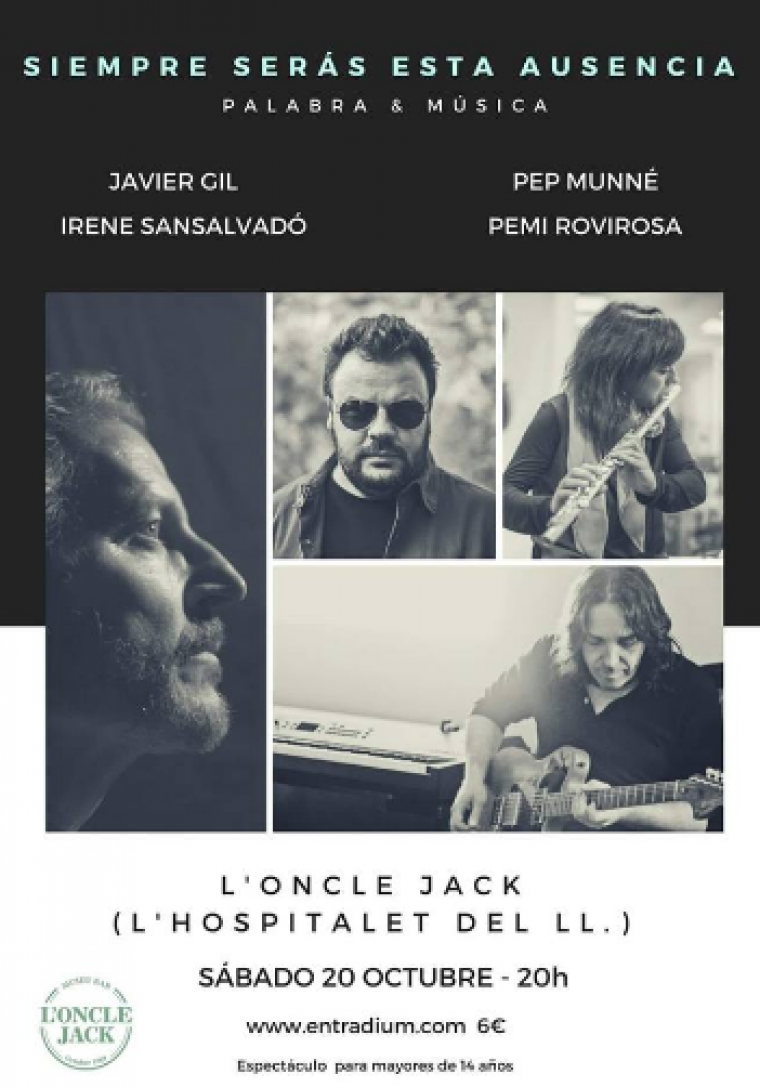 Cartell del recital 'Siempre serás esta ausencia'