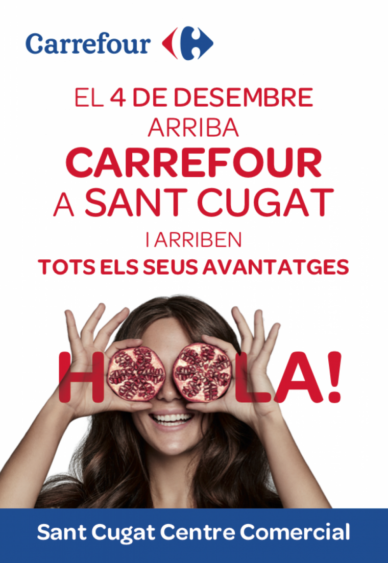 Cartell de l'obertura del Carrefour