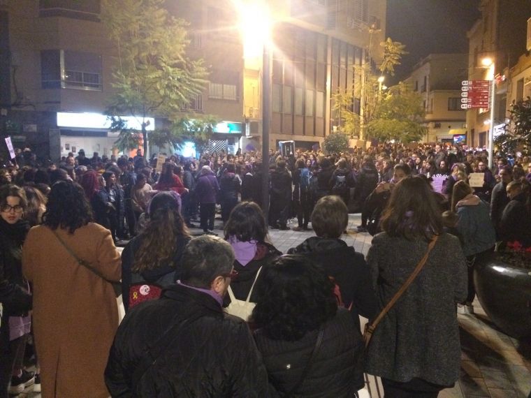 Manifestació del 8M a la seva aturada als jutjats