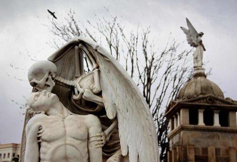 'El petó de la mort', Jaume Barba, 1930. Al cementiri del Poblenou