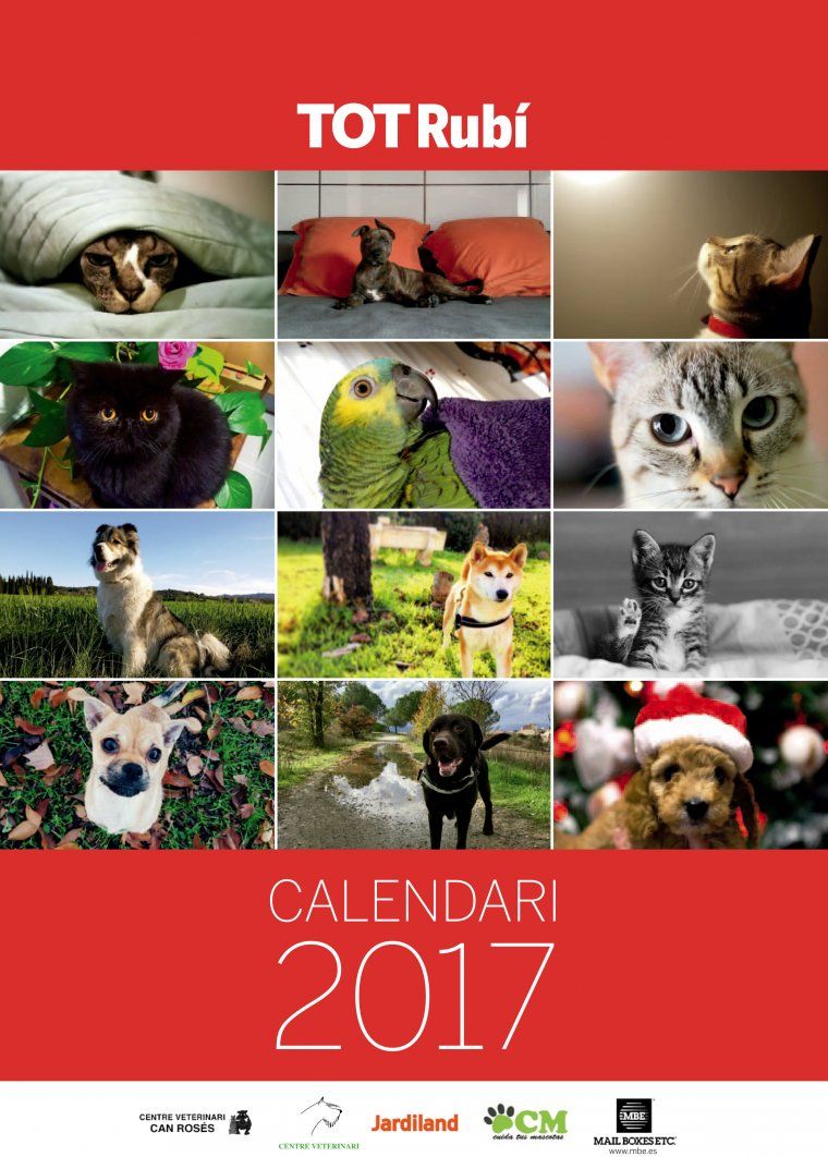 Portada Calendari de Mascotes del TOT Rubí 2017