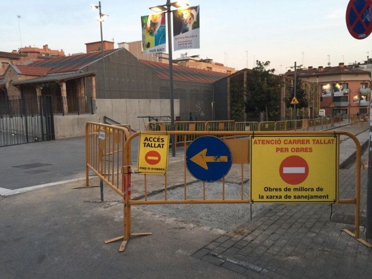 Tall de trànsit al carrer de General Prim