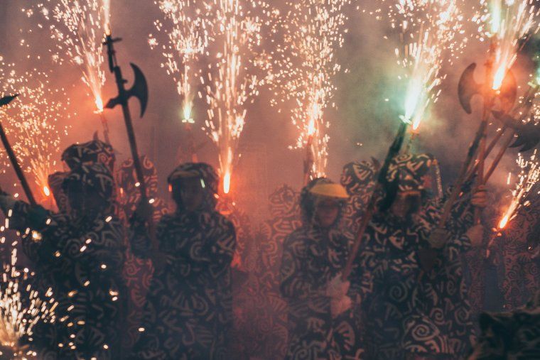 El correfoc infantil durant la Festa Major Petita de Sant Roc de l'edició anterior El correfoc infantil durant la Festa Major Petita de Sant Roc de l'edició anterior