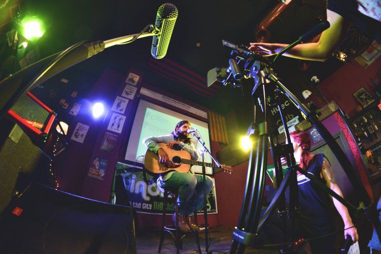 Fotografia durant el rodatge de la primera temporada de The Last Call