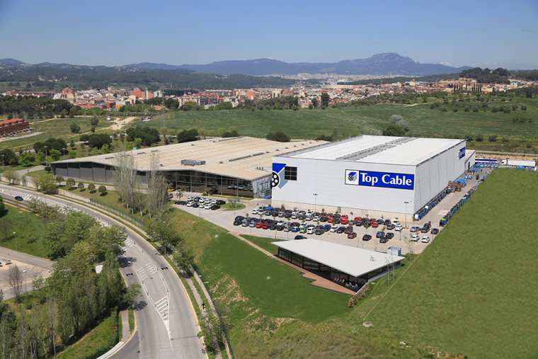 L'empresa Top Cable, vista des de l'aire