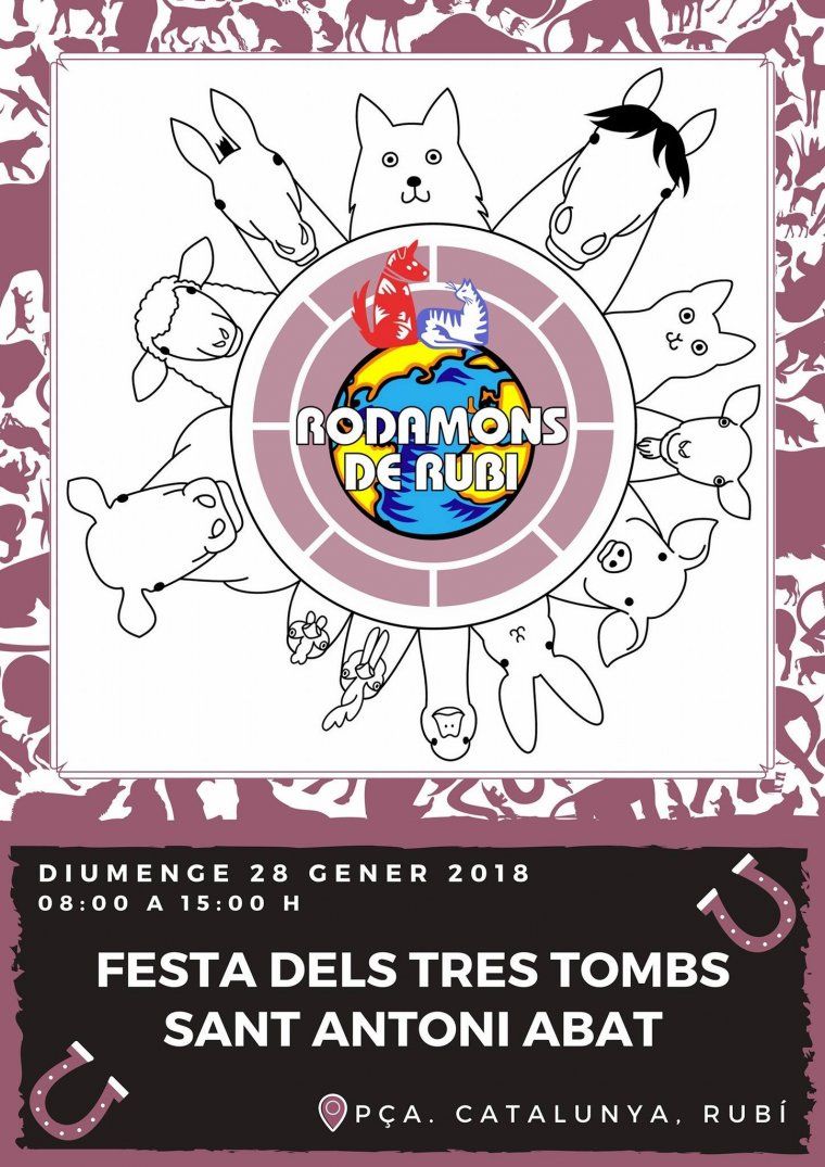 Cartell dels Rodamons de Rubí pels Tres Tombs