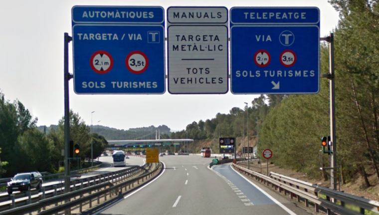 Peatge de les Fonts a la C-16 Peatge de les Fonts a la C-16