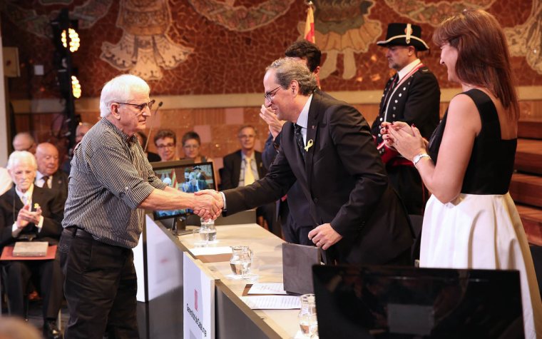 Josep María Roset rep la Creu de Sant Jordi 2018