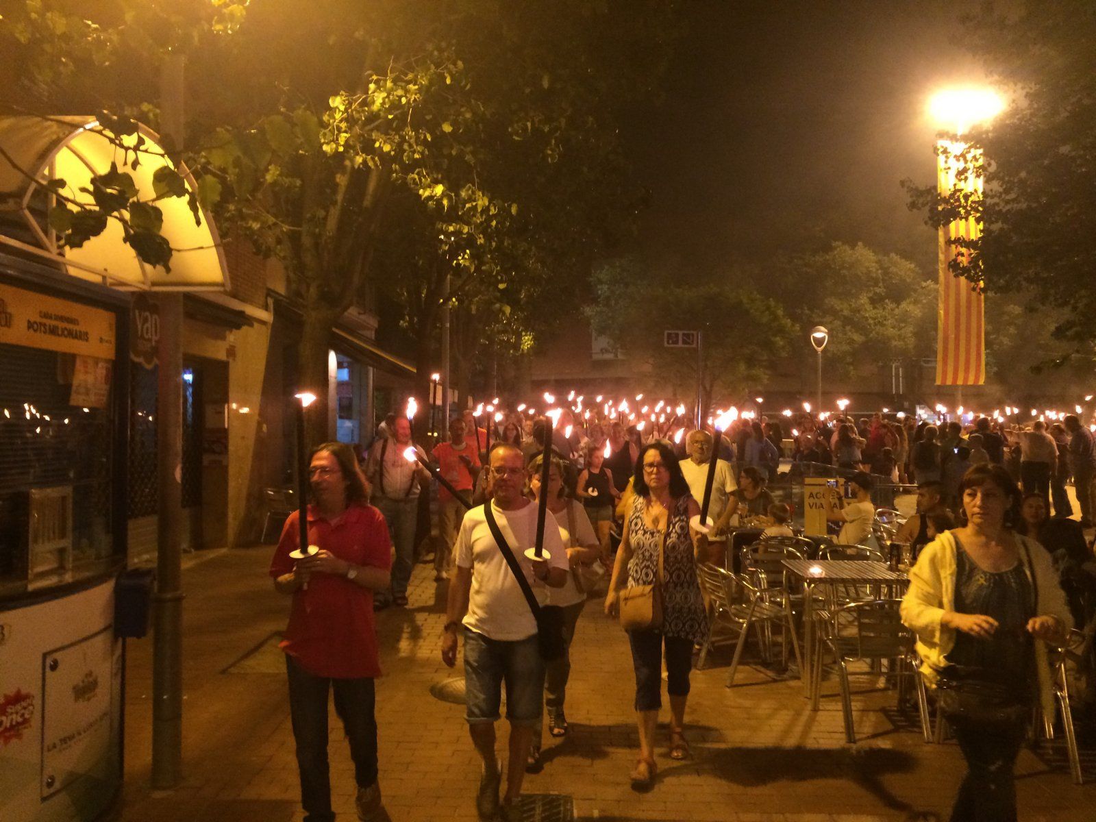 Marxa de torxes a Rubí l'any passat Marxa de torxes a Rubí l'any passat
