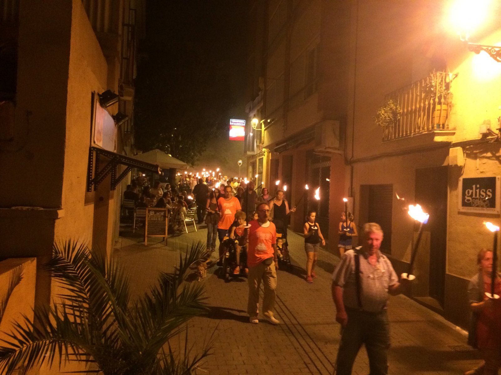La tradicional Marxa de Torxes durant l'acte de Prediada fa dos anys. FOTO: Arxiu