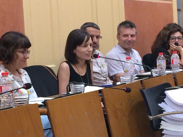 Montse Soler, regidora d'ERC, al Ple Municipal