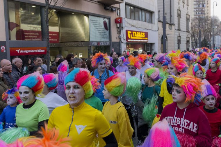 La rua de Carnaval a Rubí en edicions anteriors