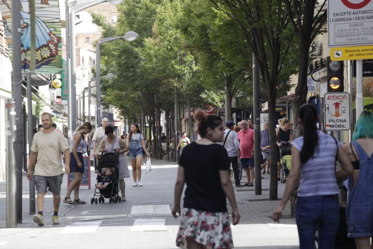 Imatge del passeig Francesc Macià de Rubí