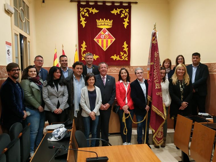 La Benvinguda als assistents a l'interior de l'Ajuntament La Benvinguda als assistents a l'interior de l'Ajuntament