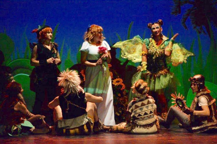 Imatge de la primera representació de Peter Pan Imatge de la primera representació de Peter Pan