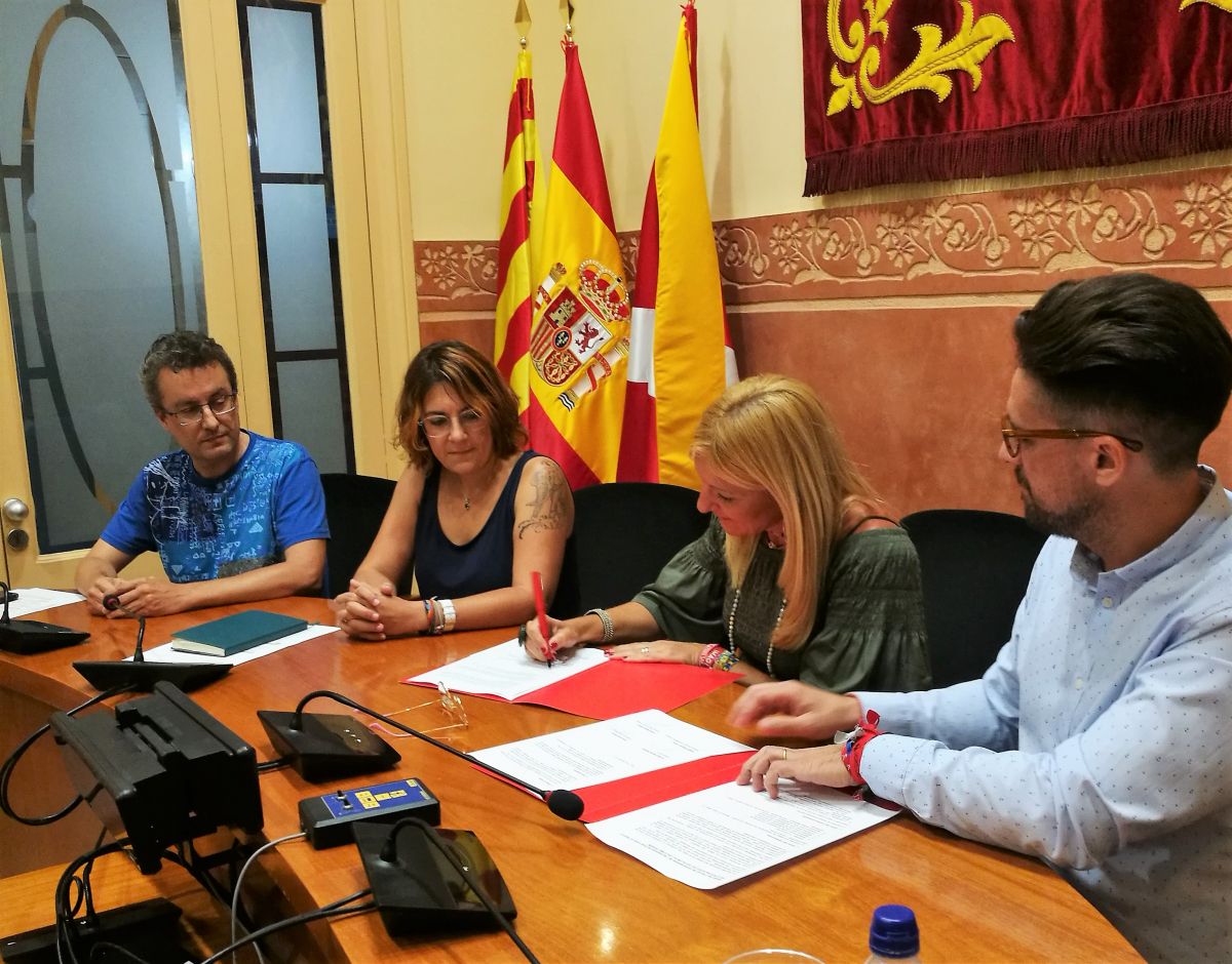 De dreta a esquerra, Moisés Rodríguez, Ana María Martínez, Ànnia Garcia i Andrés Medrano