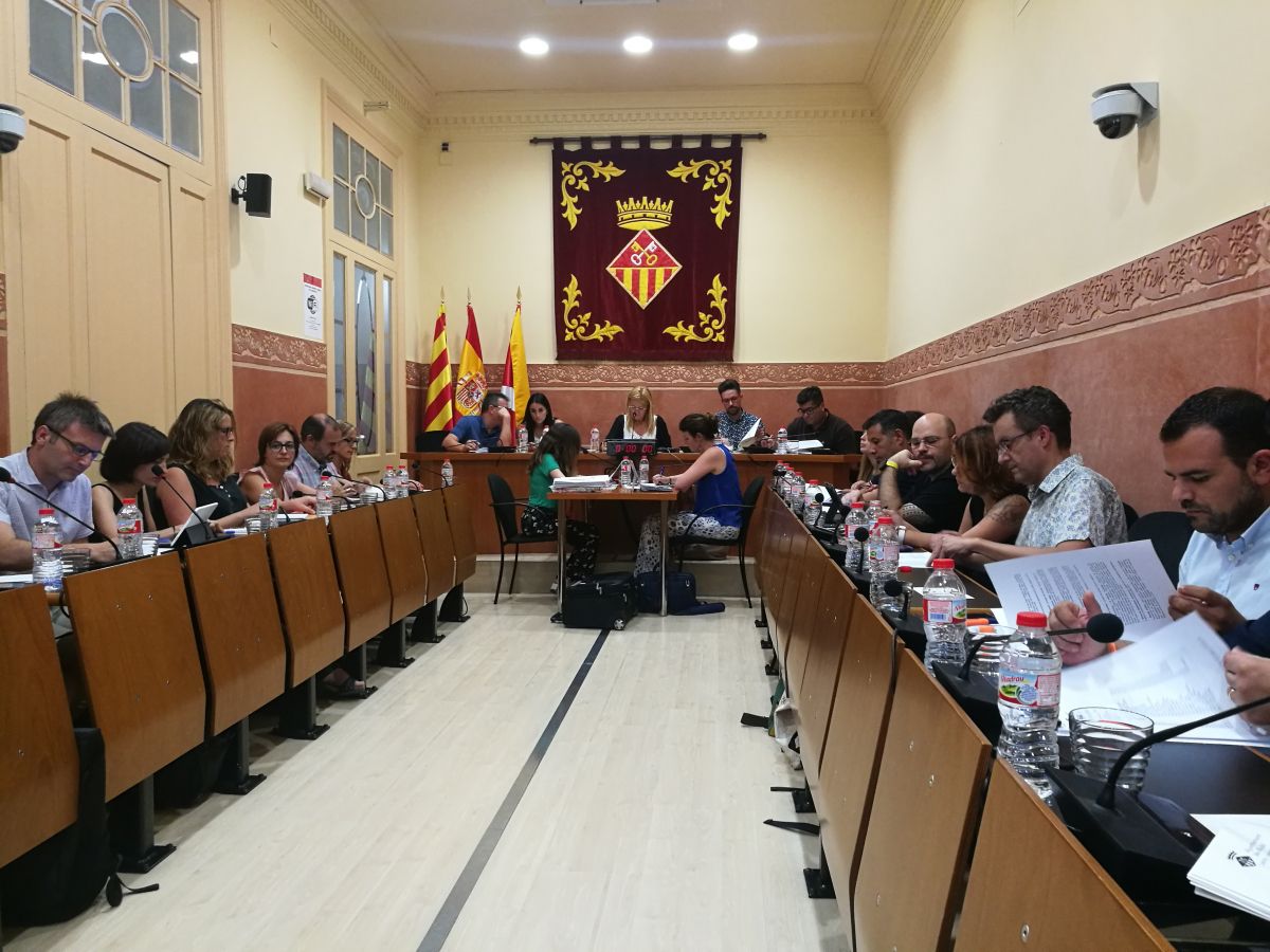 Ple municipal en el qual s'ha aprovat el cartipàs i el règim de retribucions