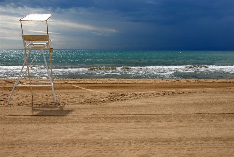 La platja de la Pineda (Castelldefels) 