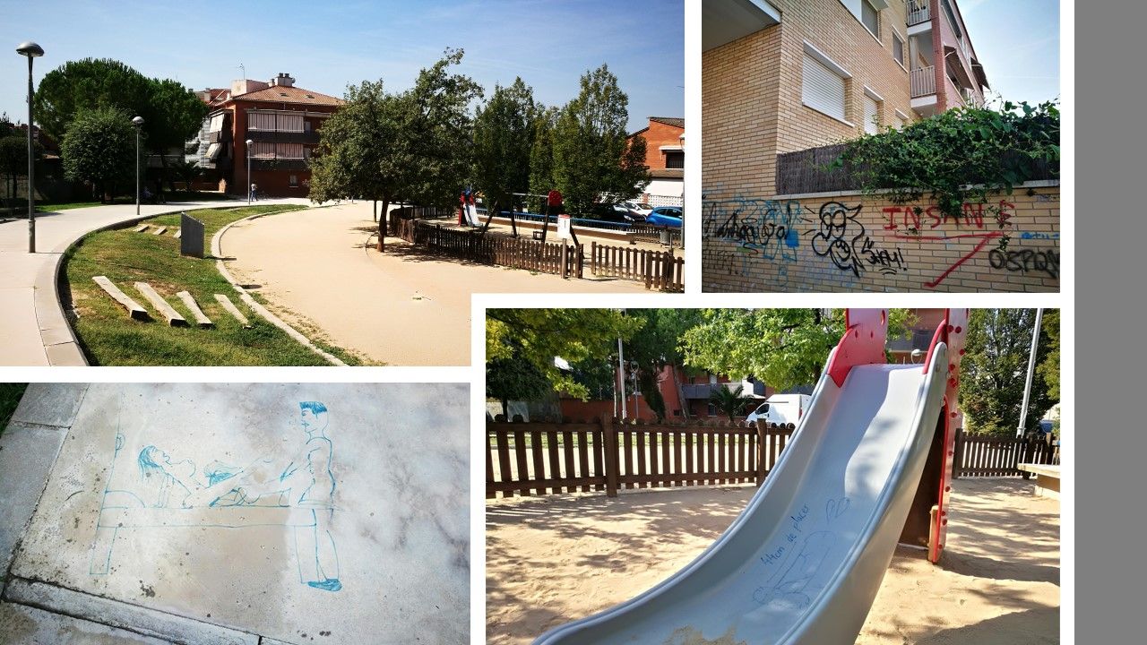 Pintades obscenes, joves amb altaveus de música i gossos potencialment perillosos sense lligar són el dia a dia d'aquests veïns de Rubí