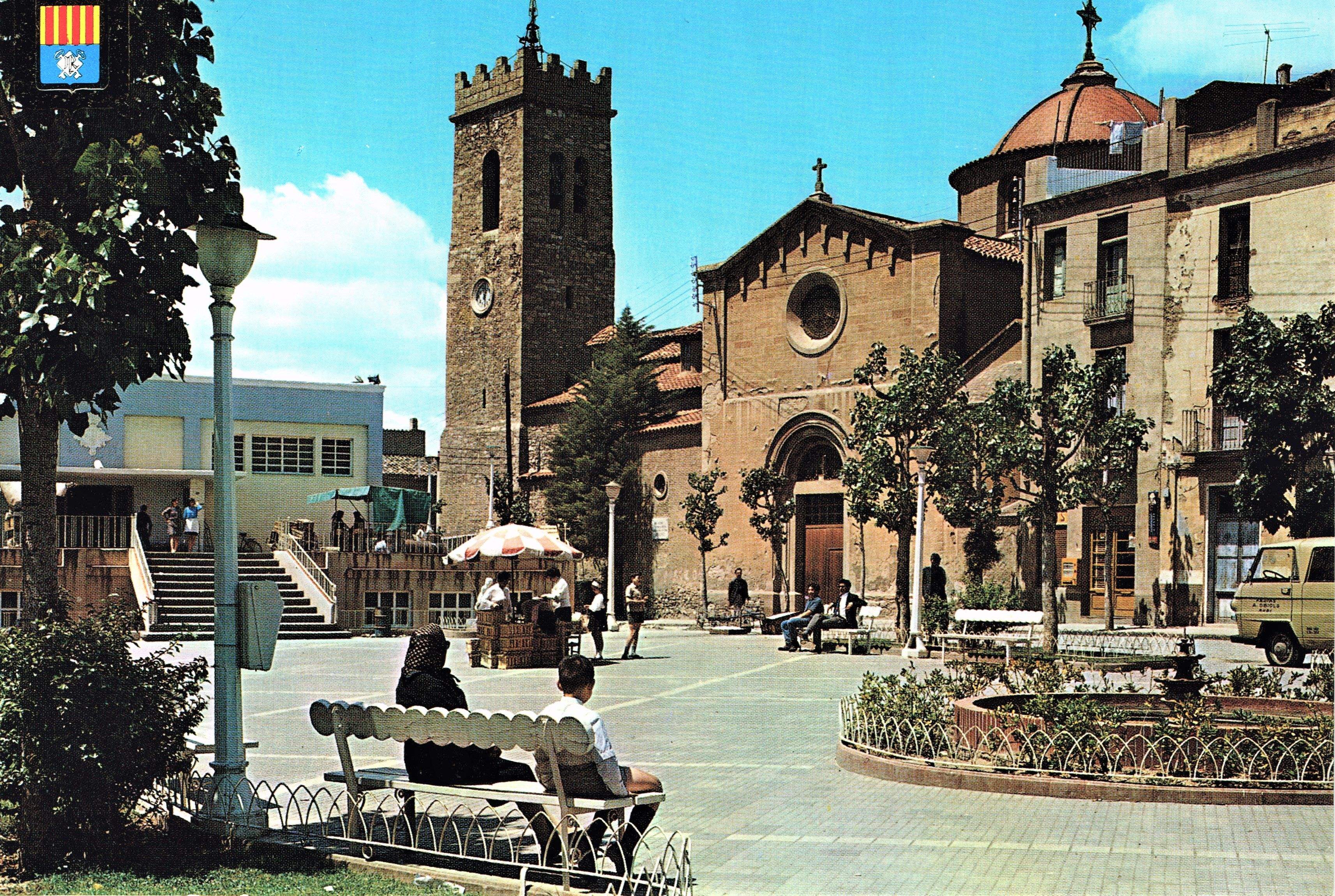 La plaça Doctor Guardiet de Rubí als anys 70