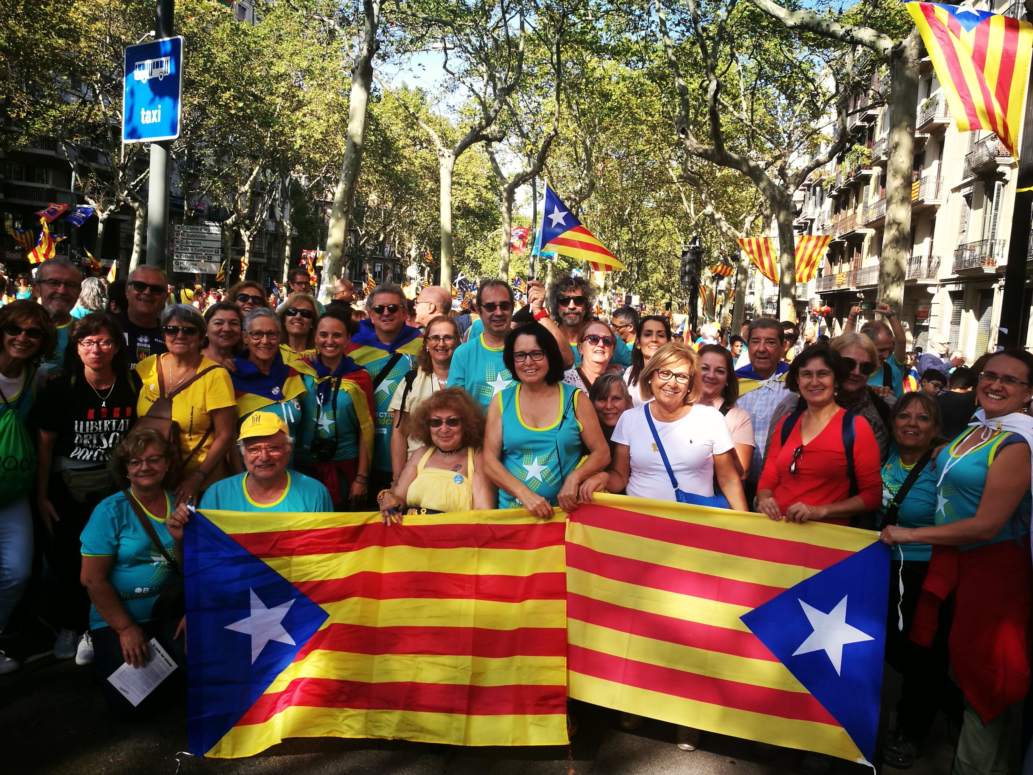 Rubinencs al tram 13 de la manifestació de Barcelona