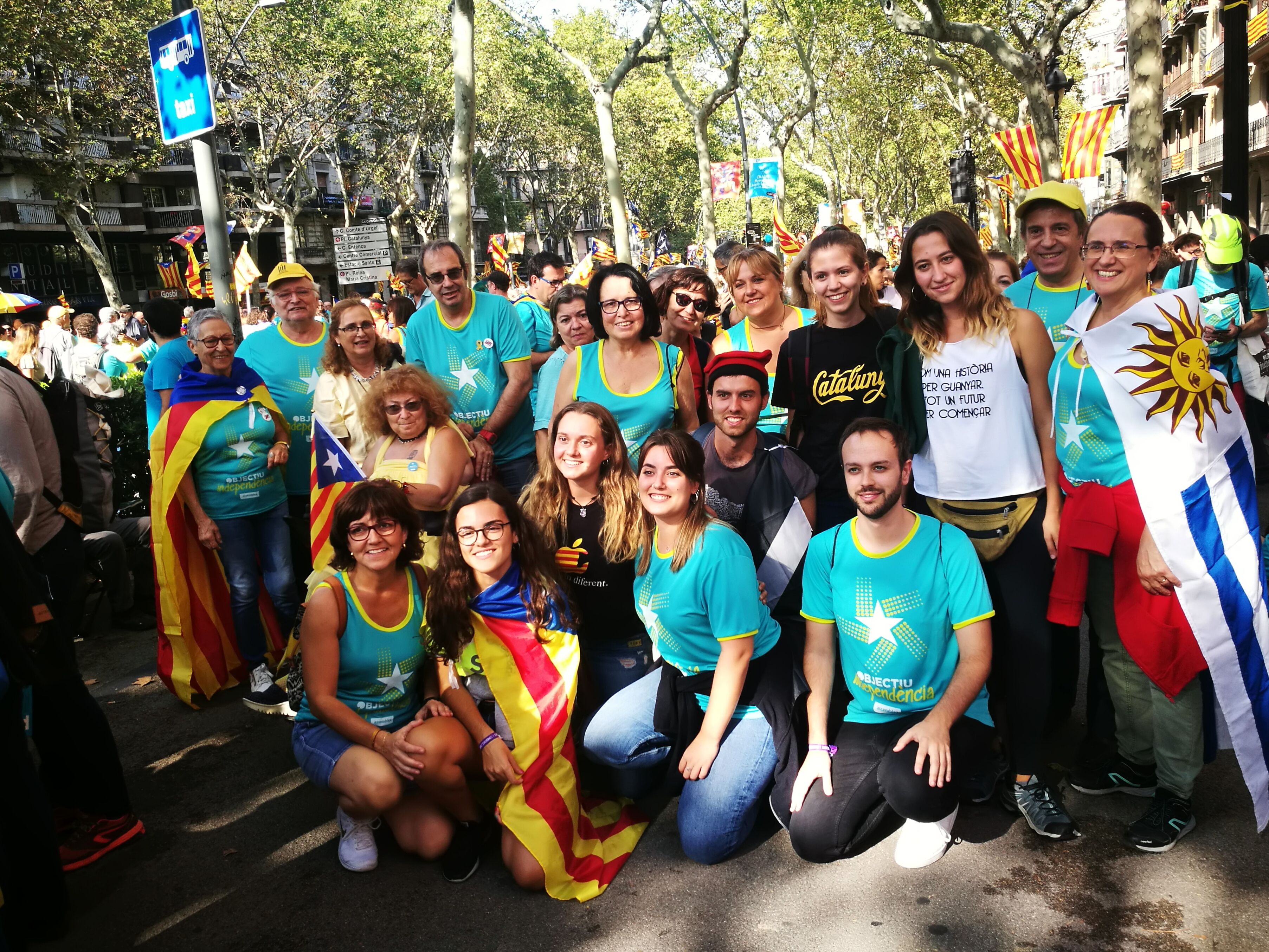 Rubinencs i rubinenques a la manifestació de Barcelona