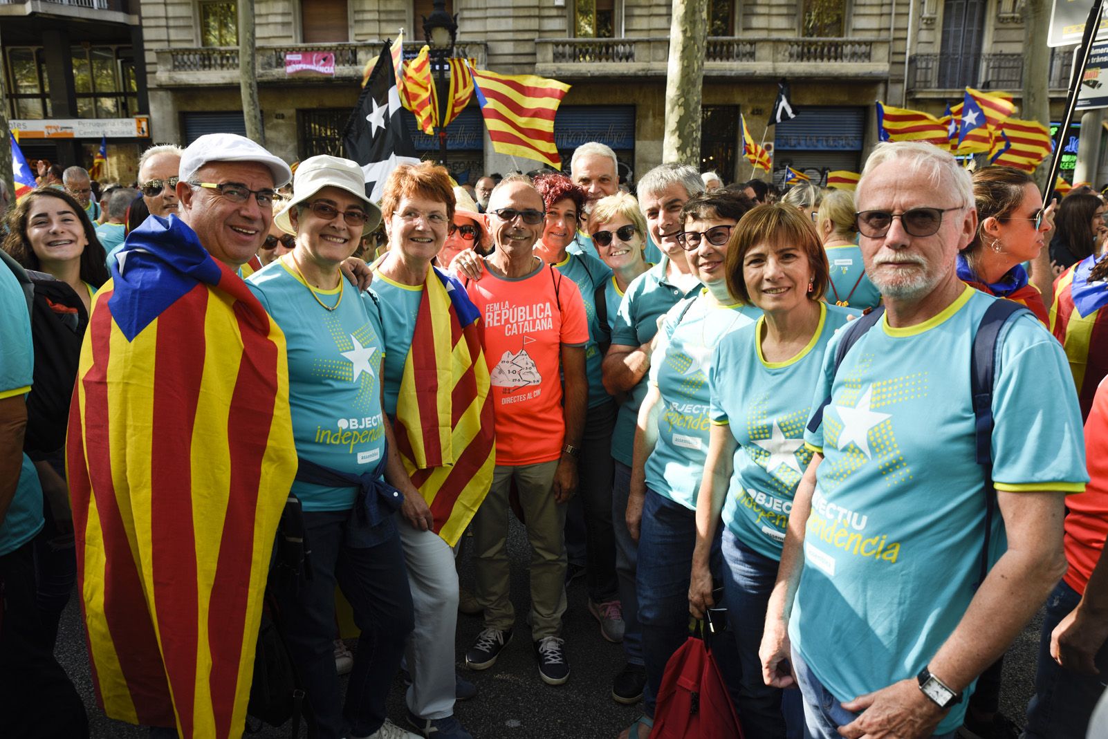 Rubinencs a la manifestació de Barcelona