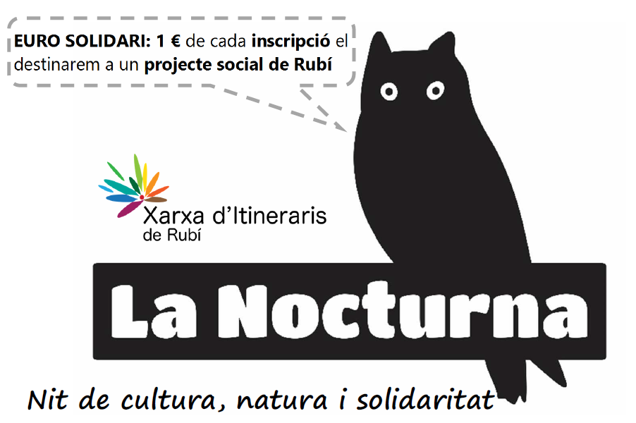 Cartell de la 12a Caminada Nocturna de Rubí, que ha superat les 1.200 inscripcions