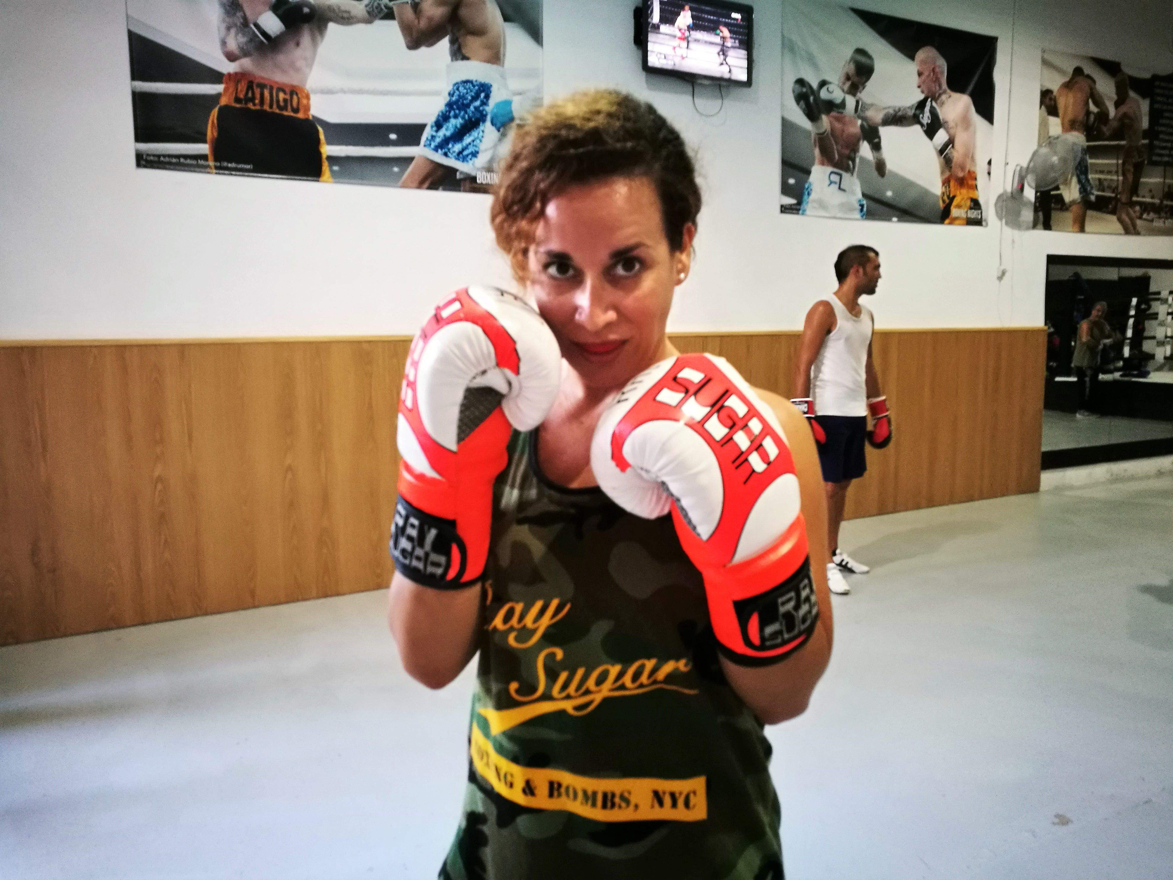 La Beli practica boxa perquè li agraden els esports de contacte. FOTO: Redacció