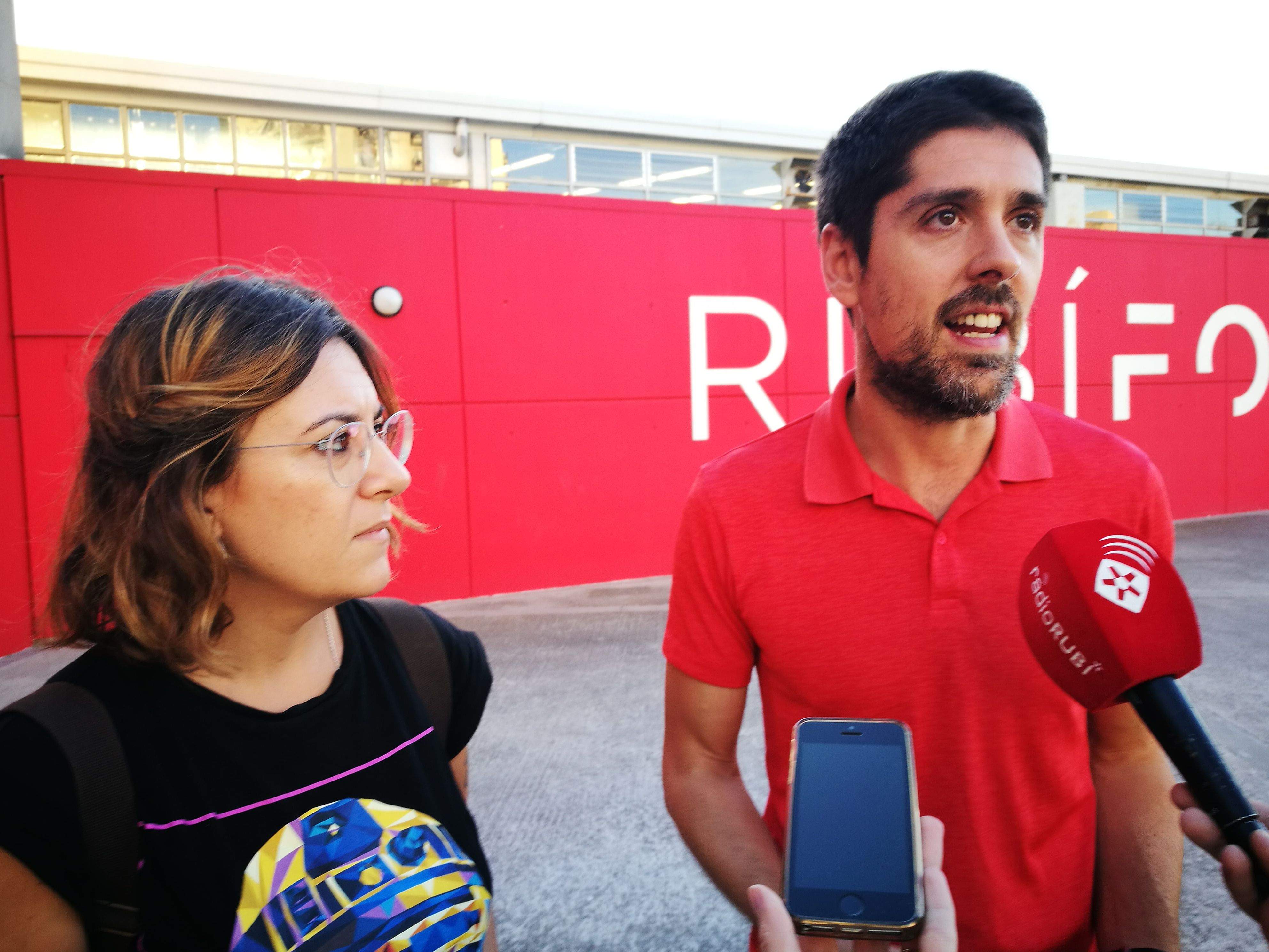 David Cid, diputat de Catalunya En Comú Podem al Parlament, i Ànnia Garcia, portaveu del grup municipal d’En Comú Podem Rubí i regidora d'Habitatge. FOTO. Redacció David Cid, diputat de Catalunya En Comú Podem al Parlament, i Ànnia Garcia, portaveu del grup municipal d’En Comú Podem Rubí i regidora d'Habitatge. FOTO. Redacció