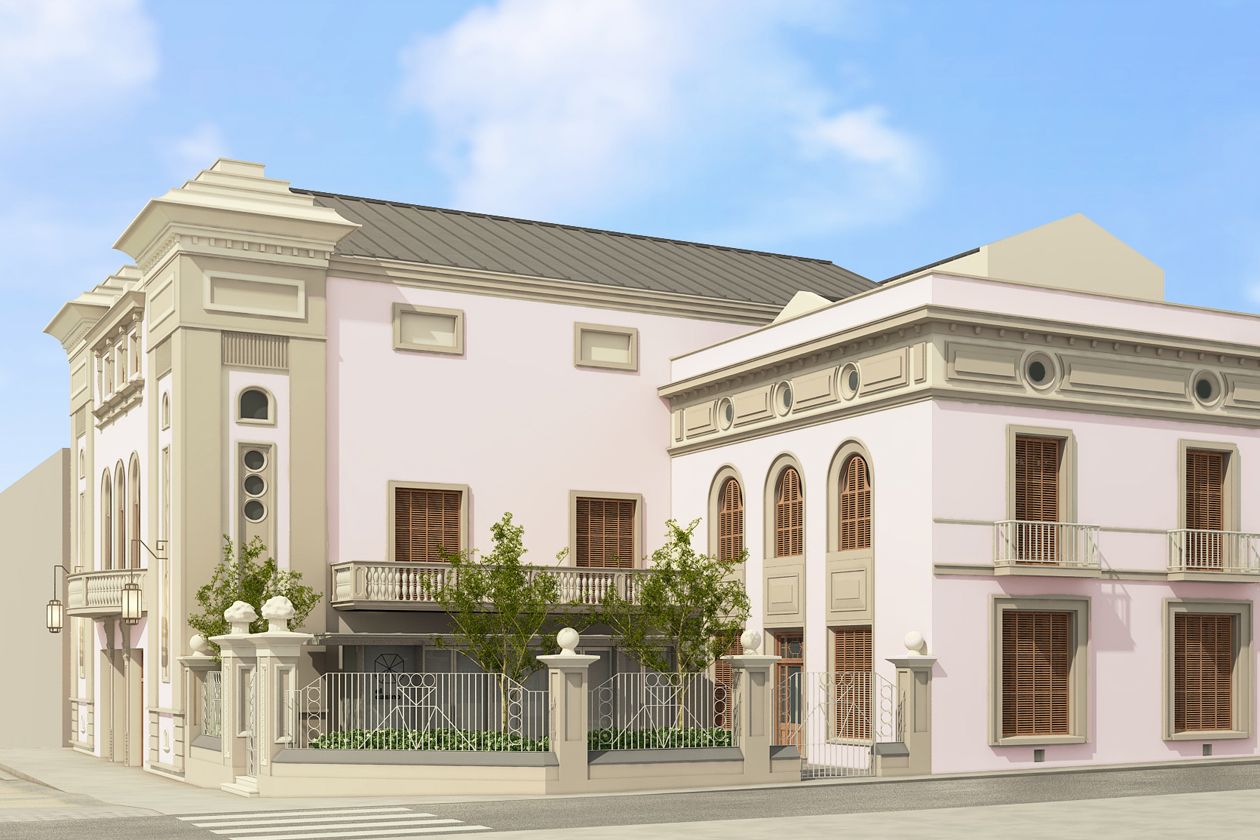Imatge virtual de la façana del Casino, un cop s’hagi completat la rehabilitació de l’edifici. FOTO: Ajuntament de Rubí