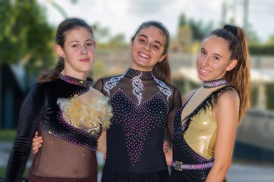 Les patinadores Judit Galobart, Paula Esteve i Elsa Quero. FOTO: CPA Les patinadores Judit Galobart, Paula Esteve i Elsa Quero. FOTO: CPA