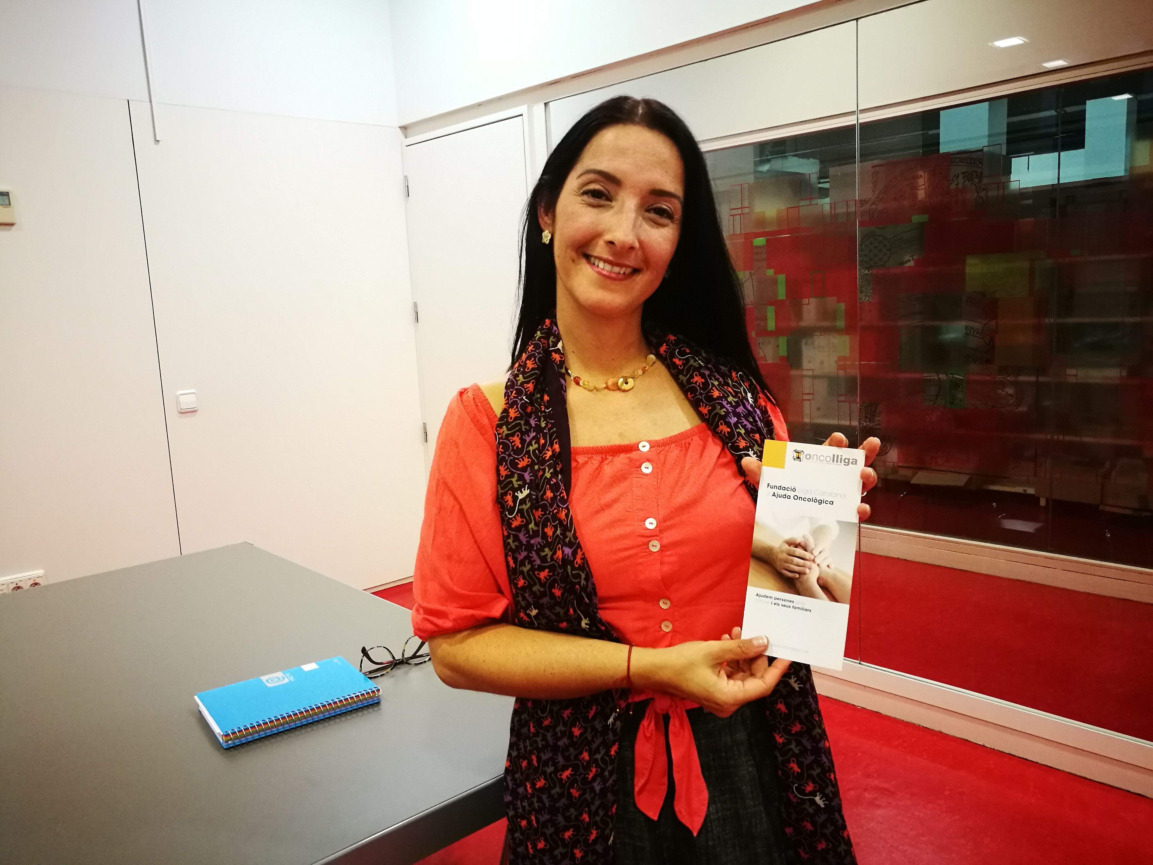 La Claudia Ramírez a la biblioteca Mestre Martí Tauler de Rubí. FOTO: Redacció