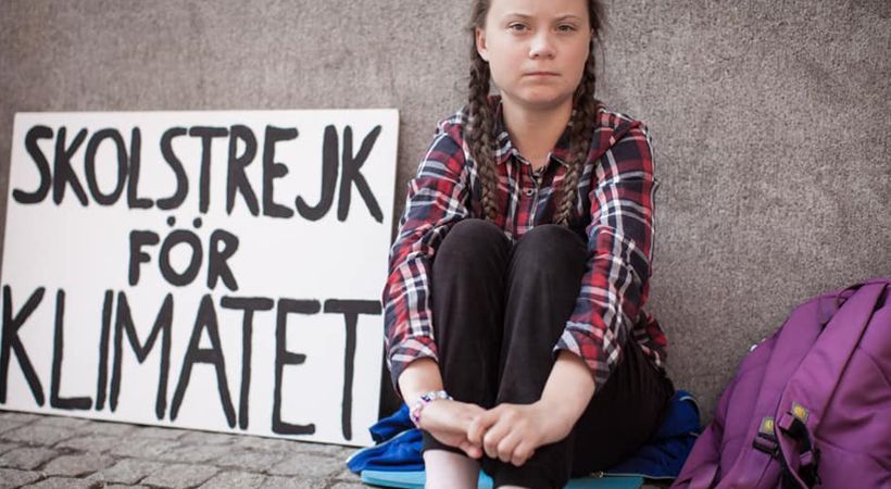 La jove Greta Thunberg s'ha  convertit en una lluitadora a nivell mundial contra el canvi climàtic. FOTO: Cedida