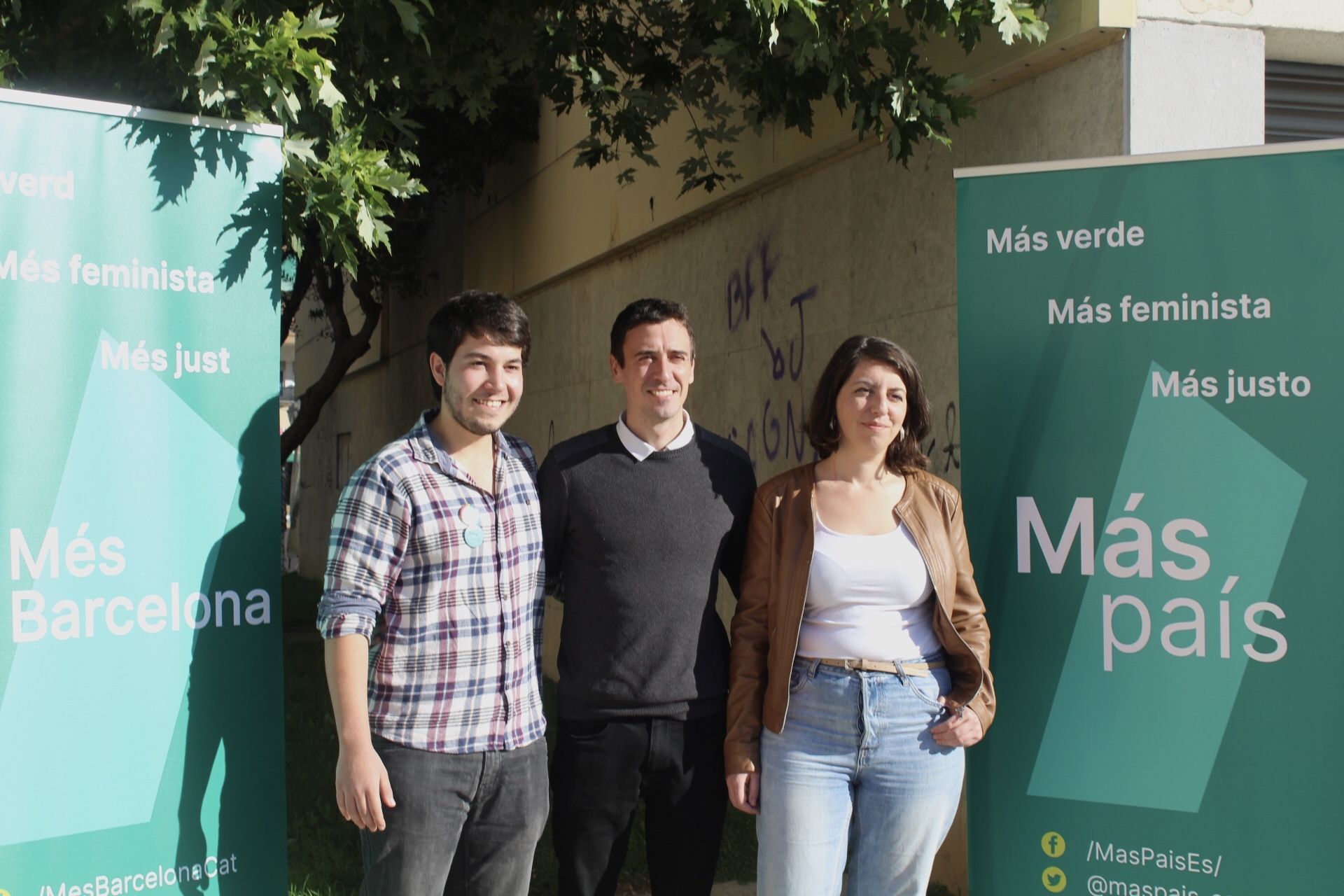 Jordi Castillejo, Juanan Geraldes i Berta Ballester a la presentació de Más País a Rubí. Foto: REDACCIÓ Jordi Castillejo, Juanan Geraldes i Berta Ballester a la presentació de Más País a Rubí. Foto: REDACCIÓ