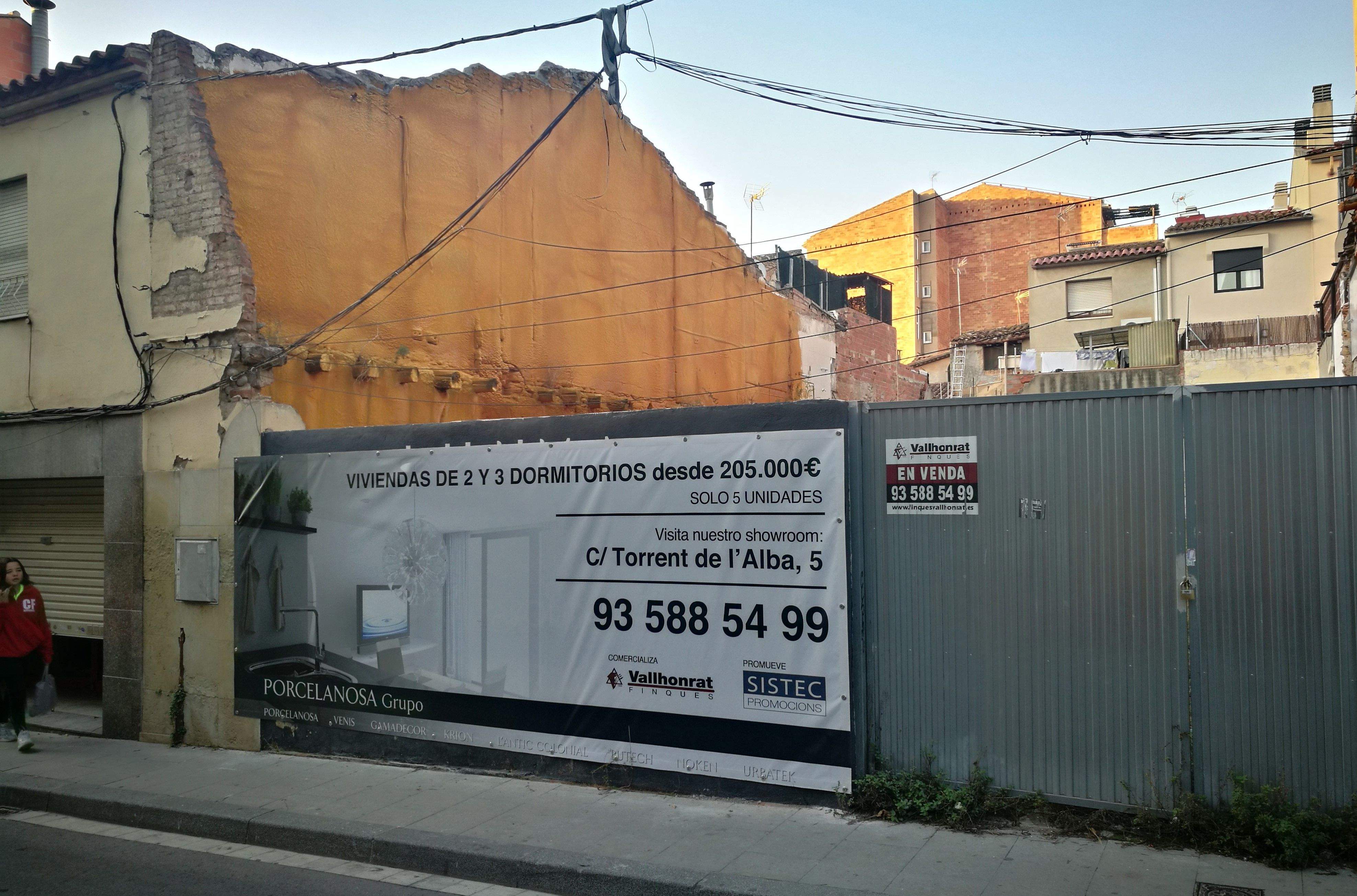 Nova promoció d'habitatges al centre de Rubí. FOTO: Redacció