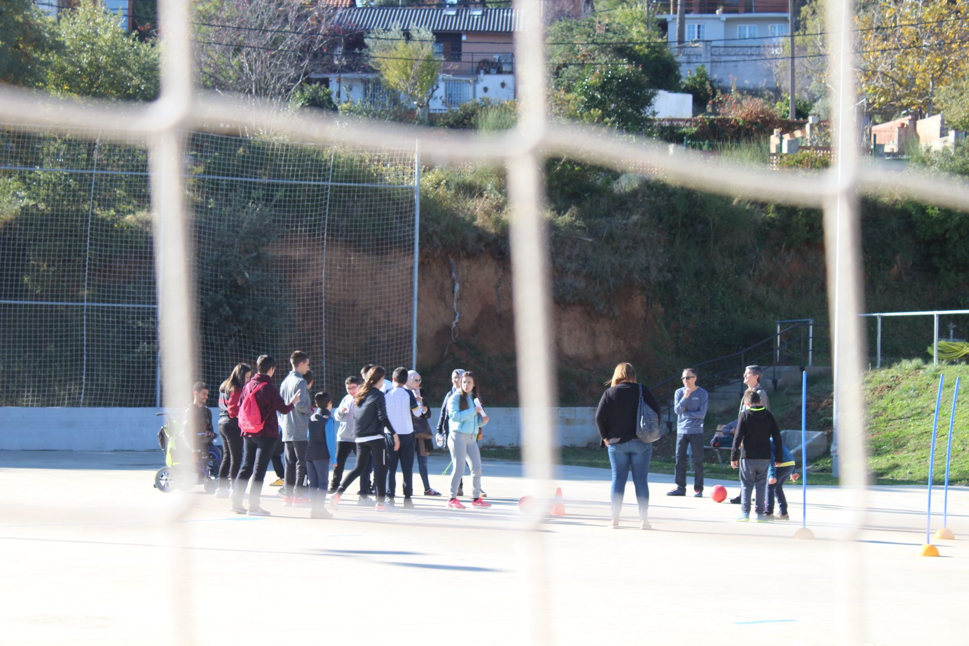 El Club Escola de Futbol Can Mir ha realitzat una jornada de portes obertes per a nens amb diversitat funcional. FOTO: Redacció