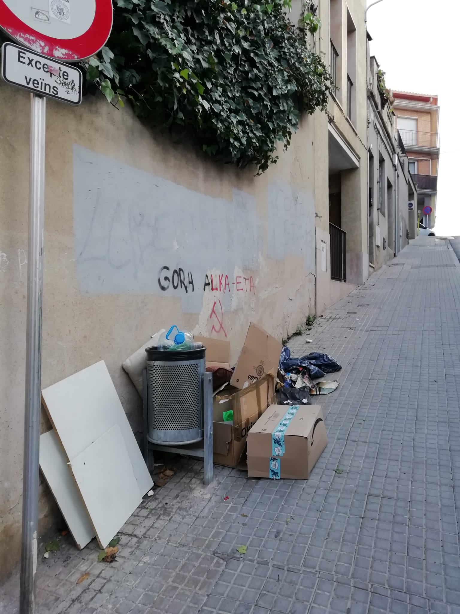 Els veïns asseguren que no és la primera vegada que succeeix. FOTO: Cedida