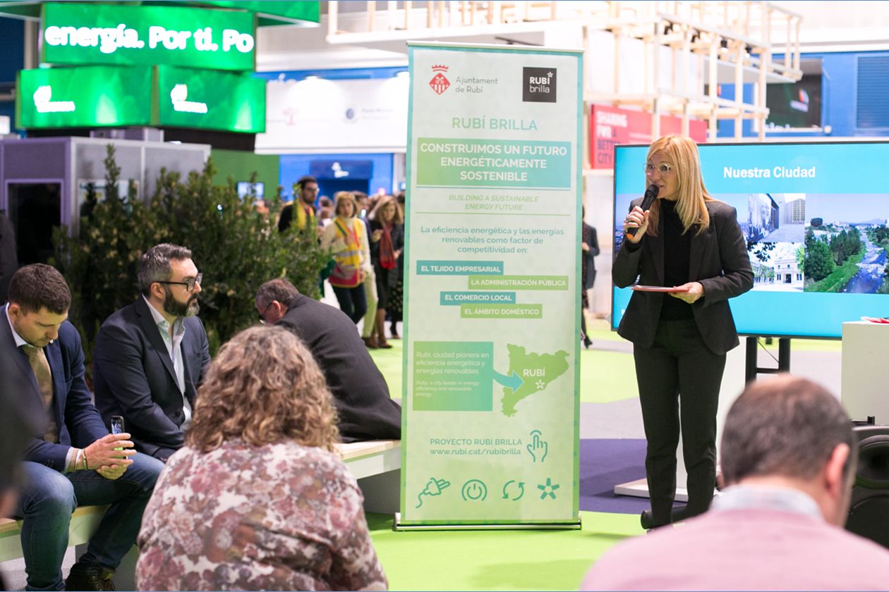 L'Alcaldessa de Rubí, Ana María Martínez, ha participat a la Cimera Mundial del Clima. FOTO: Ajuntament de Rubí