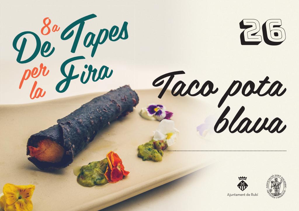 El taco de pota blava del restaurant Villamalquerida ha estat el guanyador de la vuitena edició de "De tapes per la fira". FOTO: Cedida