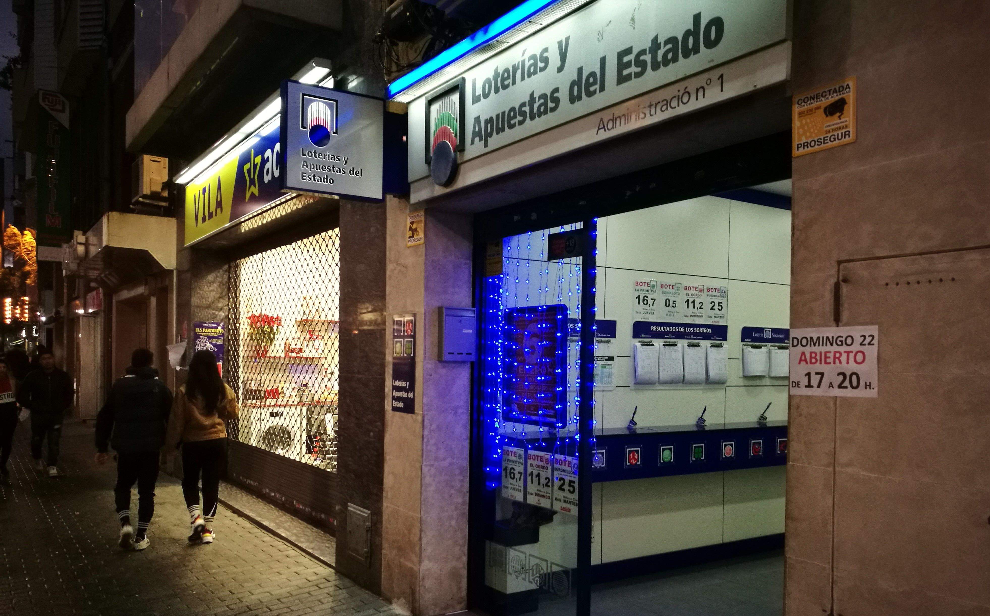 Administració nº1 de loteria de Rubí. FOTO: Redacció