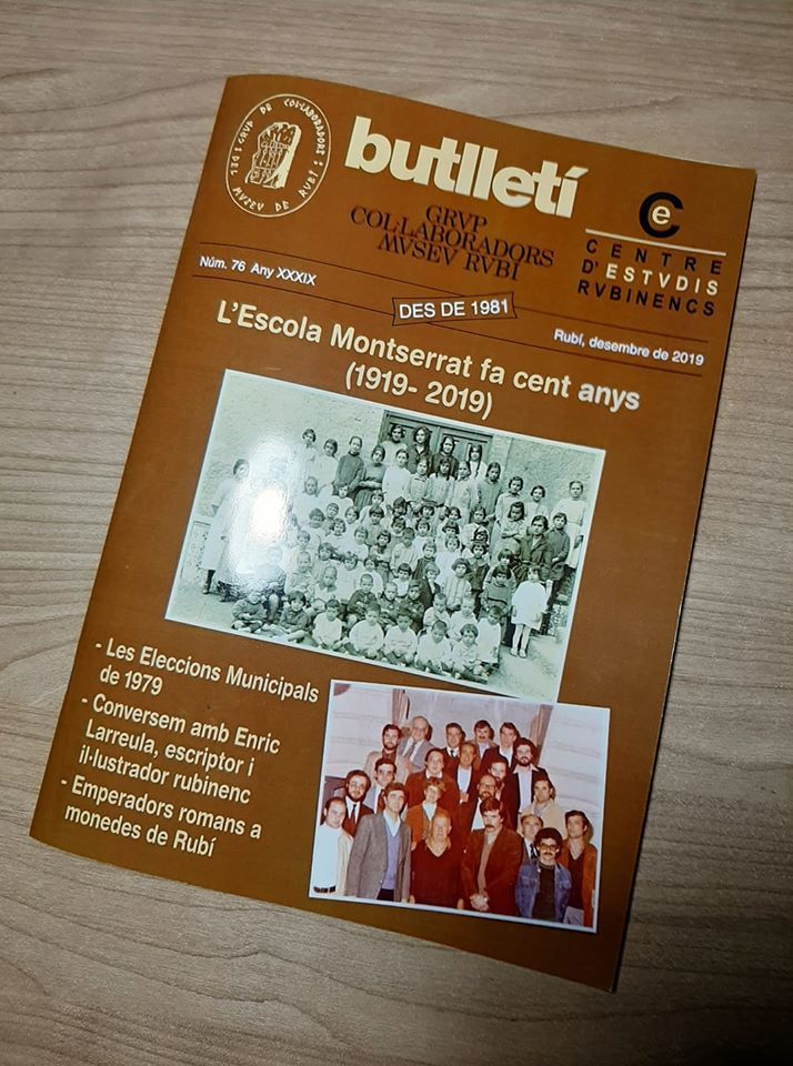 L'últim butlletí del Centre d'Estudis Rubinencs i el Grup de Col·laboradors del Museu de Rubí ja és a la venda L'últim butlletí del Centre d'Estudis Rubinencs i el Grup de Col·laboradors del Museu de Rubí ja és a la venda