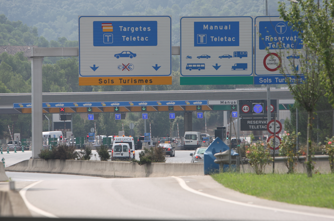 Peatges als Túnels de Vallvidrera. FOTO: Artur Ribera