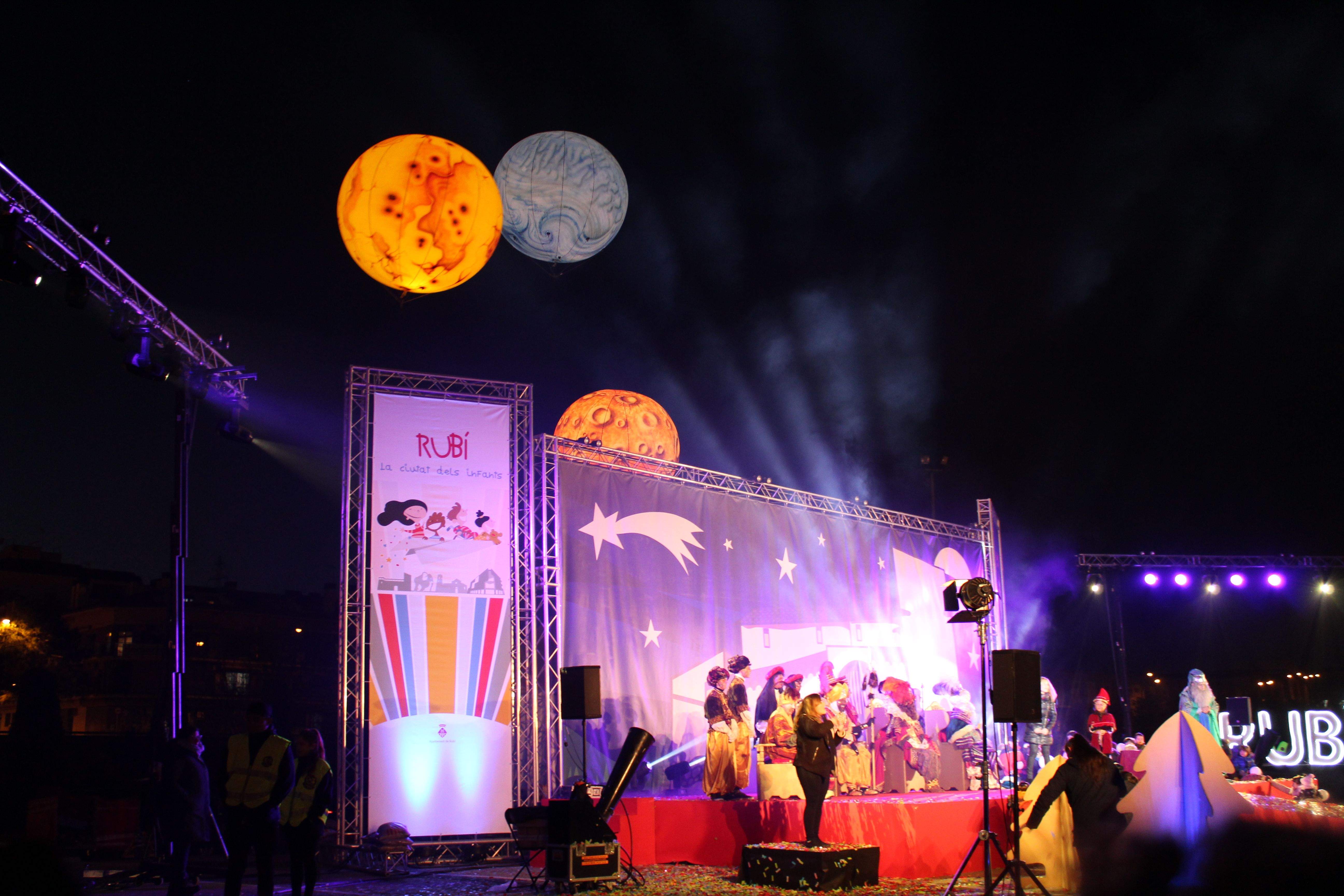 Rubí celebra una nit màgica protagonitzada pels Reis Mags d'Orient. FOTO: Redacció
