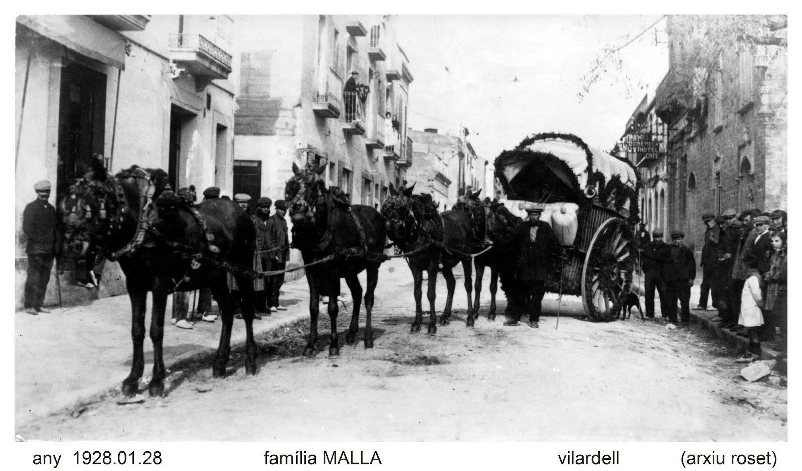 Els Tres Tombs a Rubí antigament