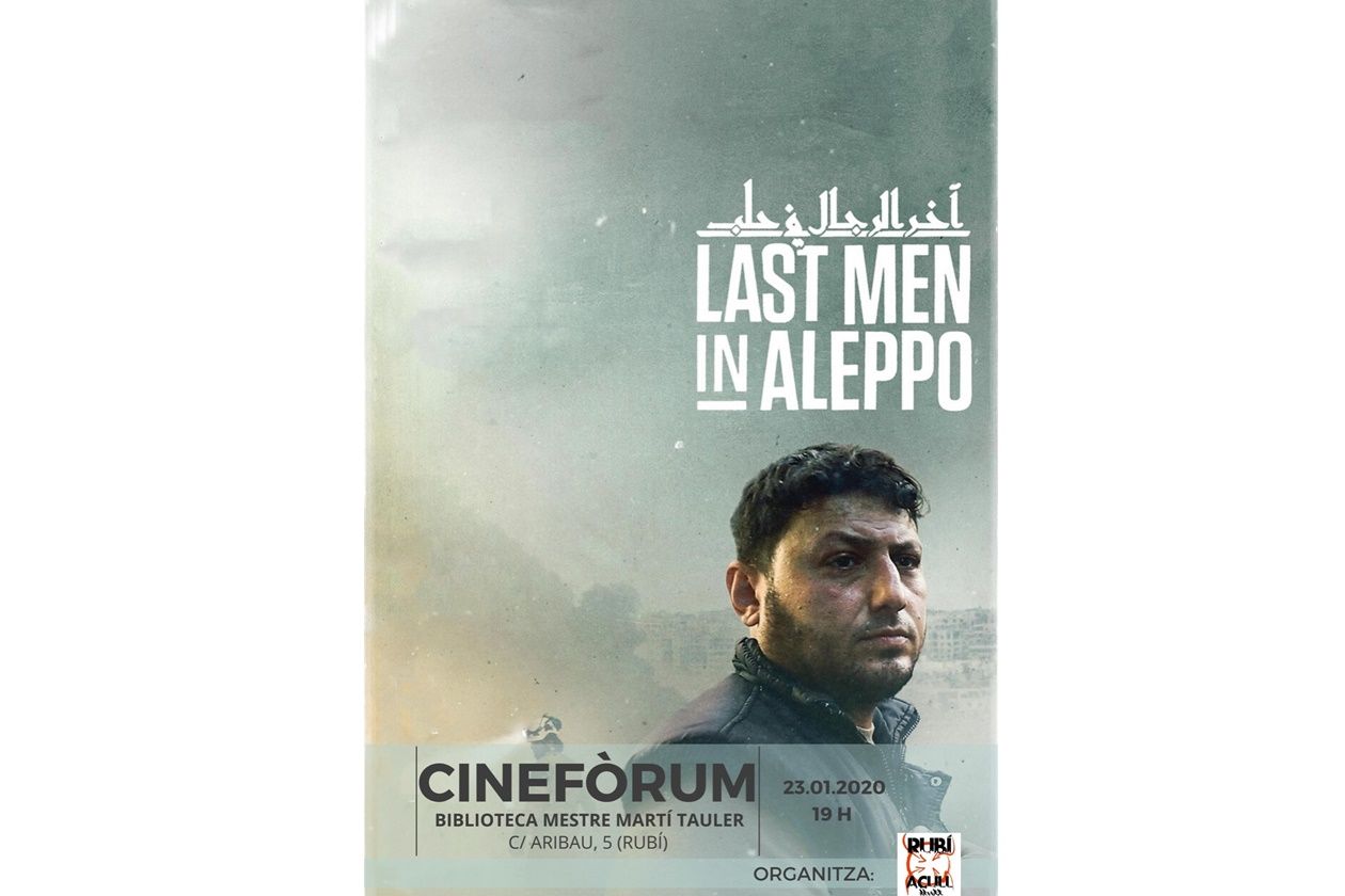 La Biblioteca municipal projecta avui el documental ‘Els últims homes d’Aleppo’, organitzat per Rubí Acull. FOTO: Ajuntament de Rubí