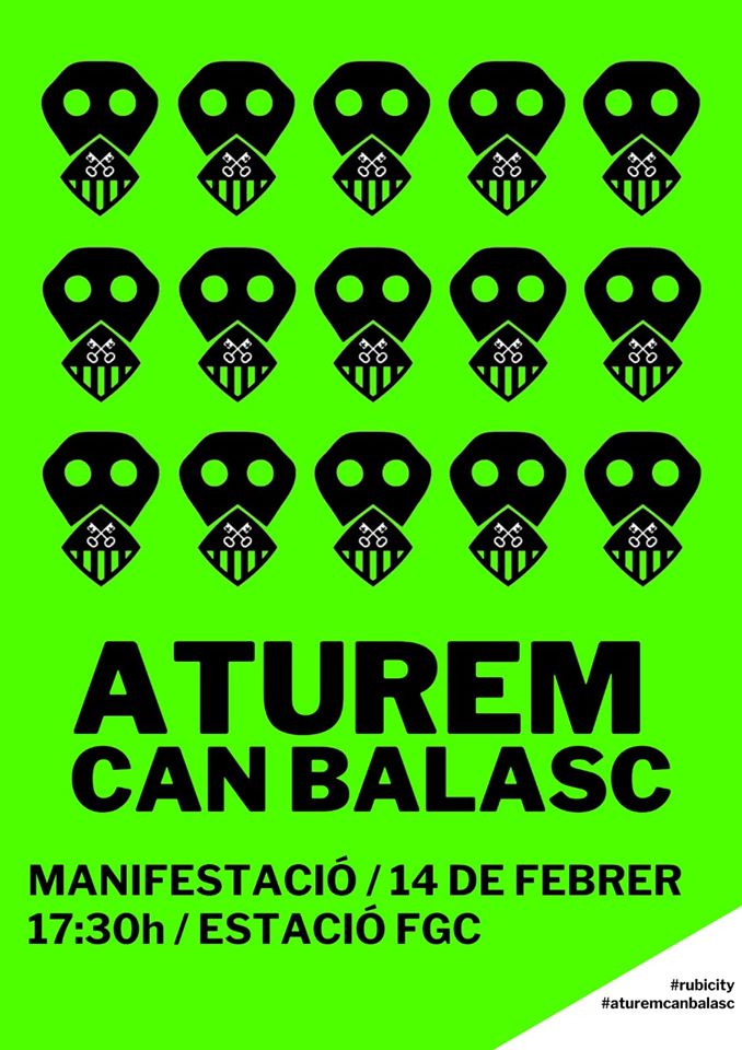 Cartell de la convocatòria de manifestació